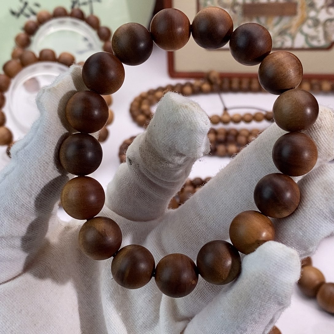 手串/手链檀香木横纹黑肉12微微瑕沉水