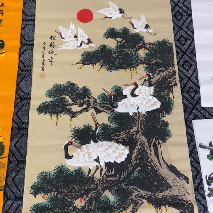 枕书斋画廊的直播间