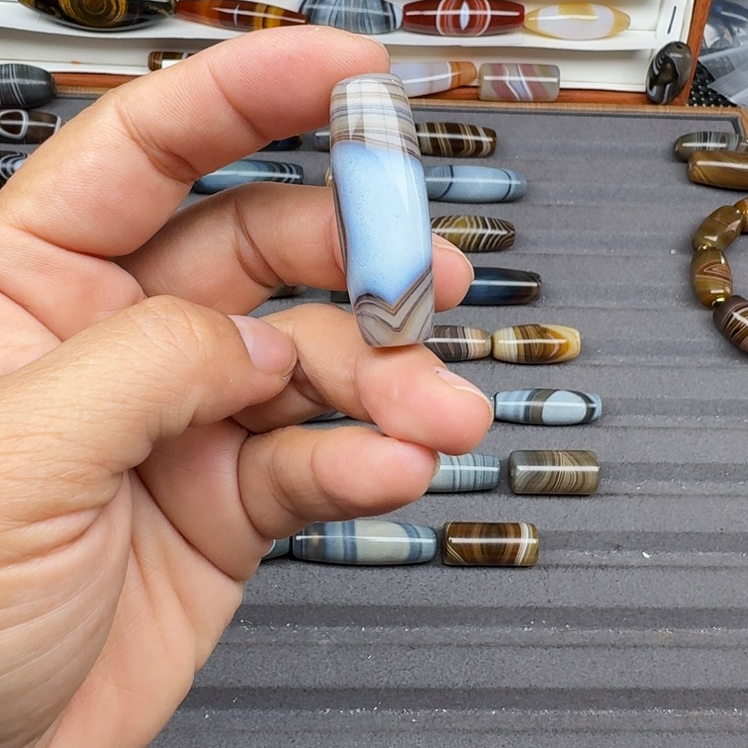 9***芊玛瑙/玉髓合金珠宝半成品