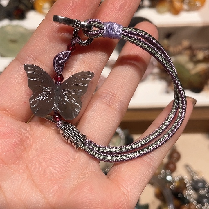 蛇纹石玉合金颈饰