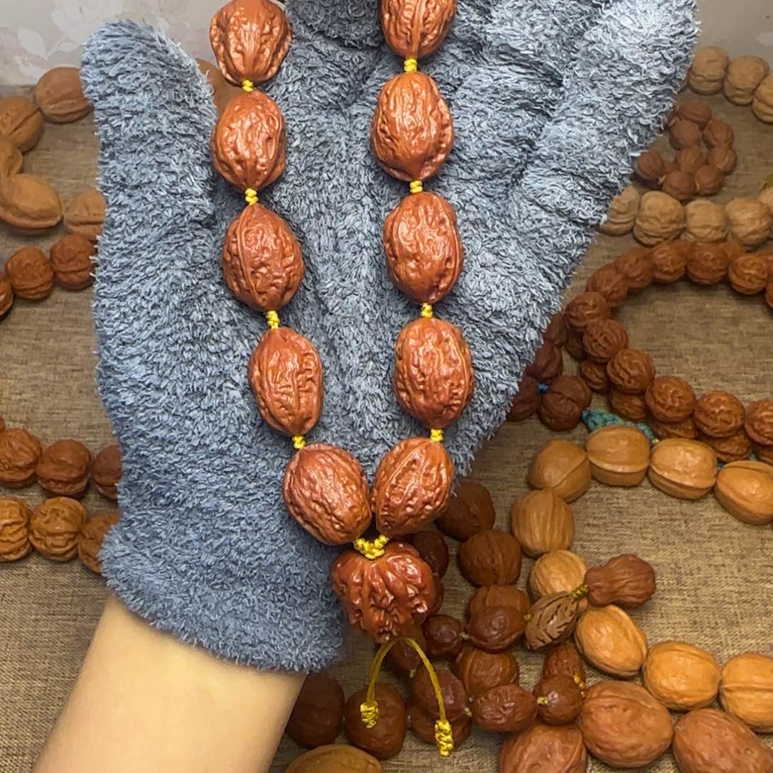 江***生文玩核桃吊坠白菜手持