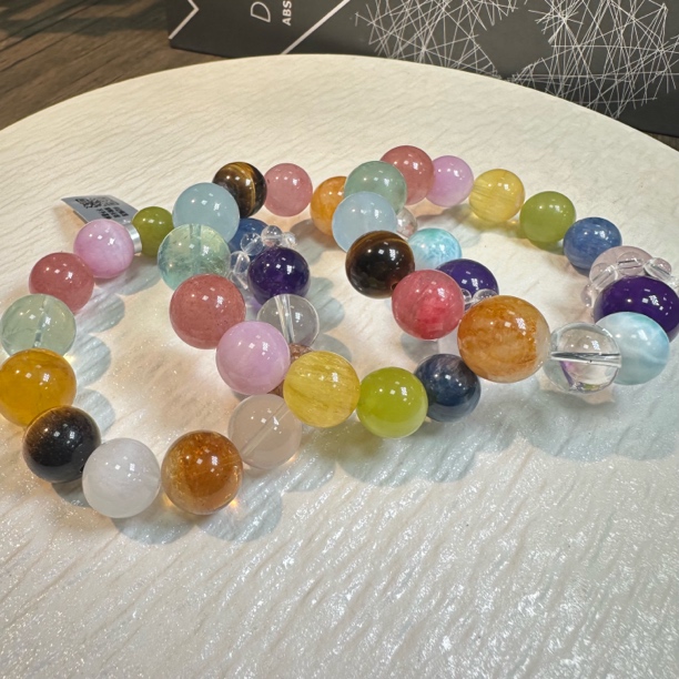 【小宝晶选】原创水晶单圈手链 约12-16mm 多样性发一件 161XBCF