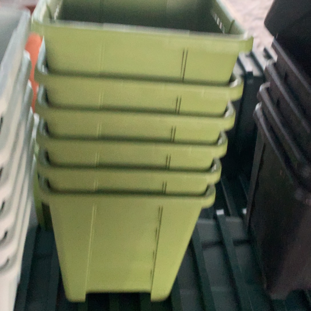 红陶16口果绿方无托6个