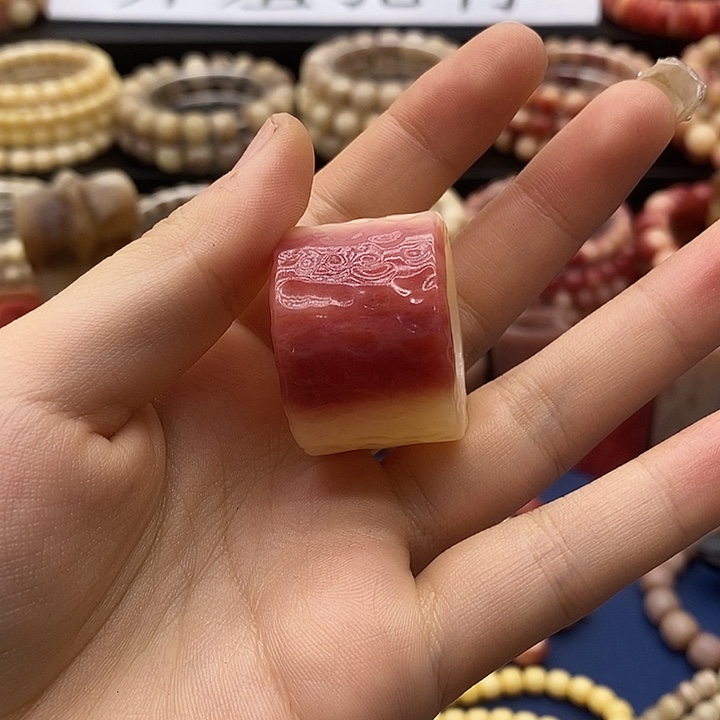 驼骨手串/手链扳指陨石坑