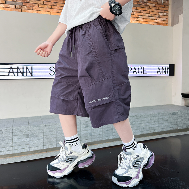 男童裤子夏季短裤休闲裤2025新款夏装工装五分裤中大儿童男孩薄款