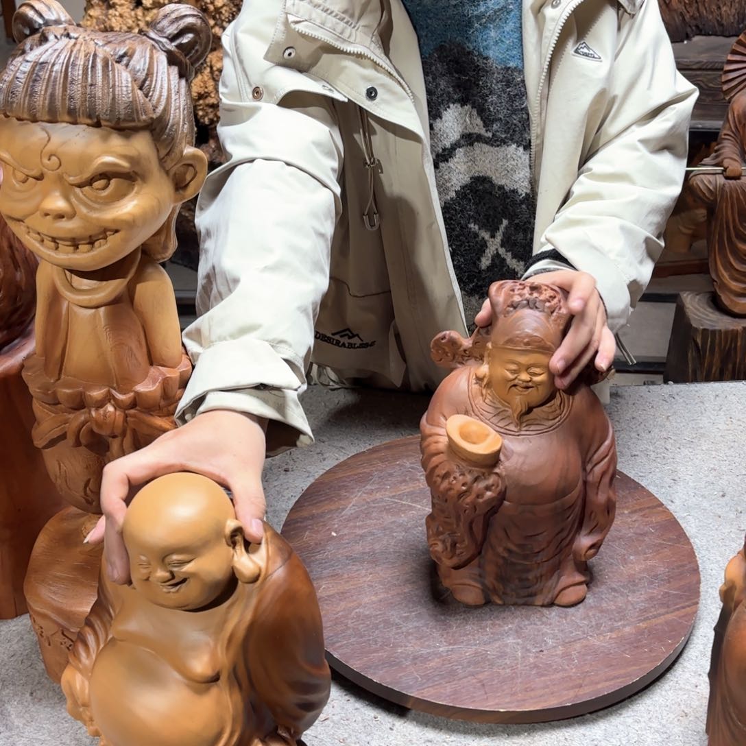 香樟木心*岸香樟木弥勒财神