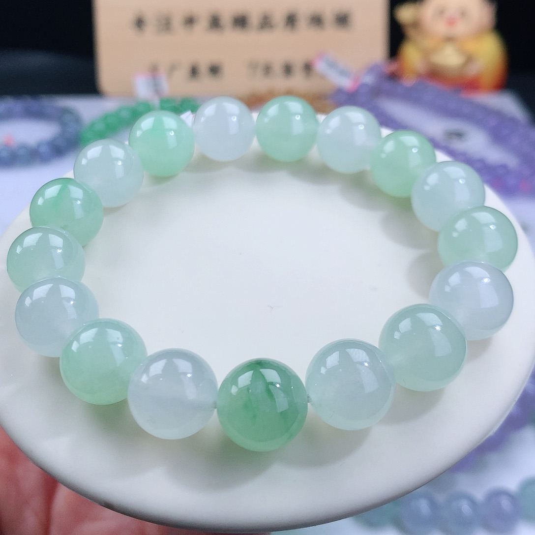 翡翠手链未镶嵌卡11.8