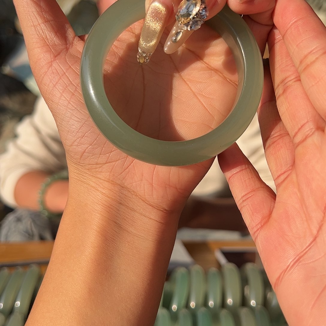 绿东陵冰晴水手镯