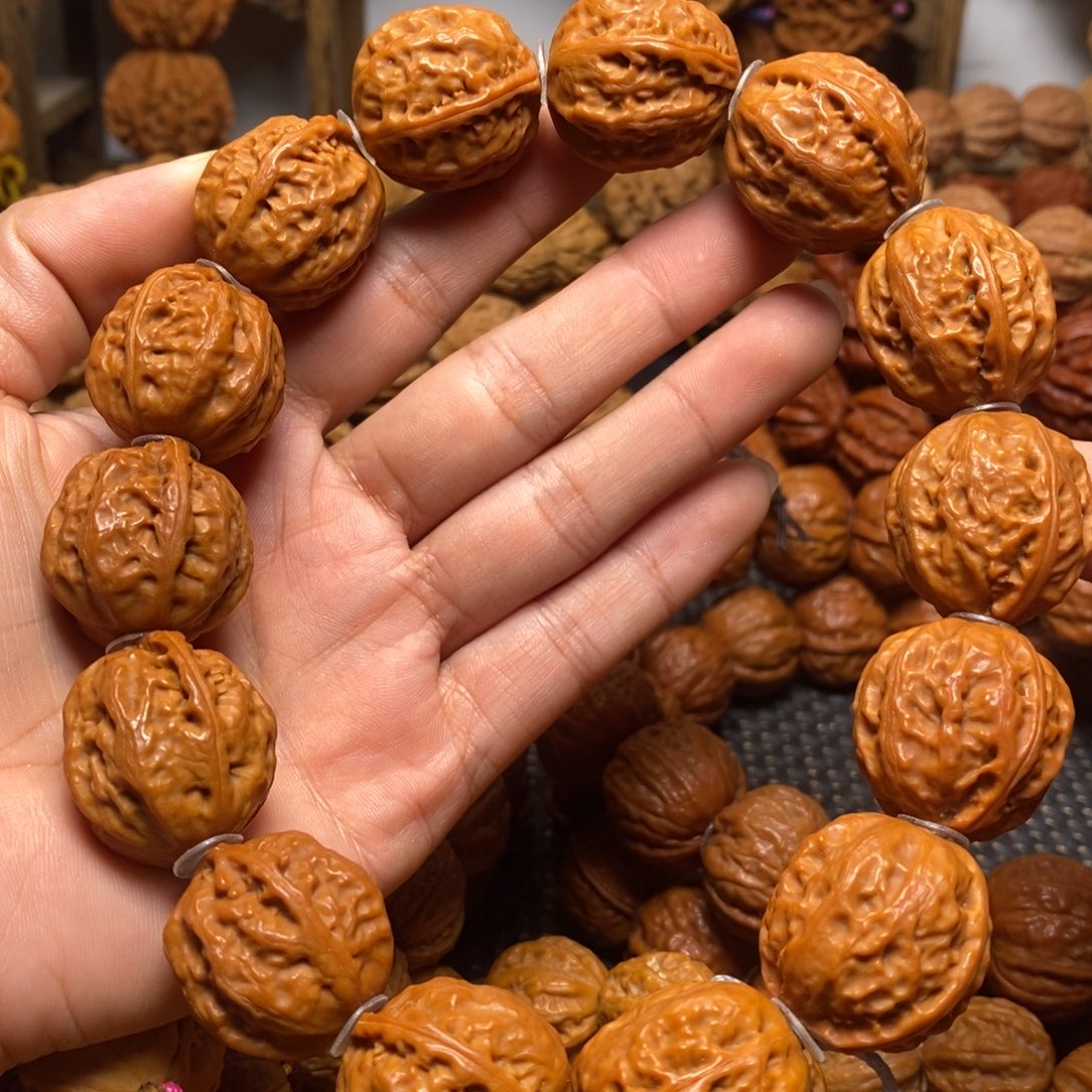 文玩核桃手串粗筋八棱手持