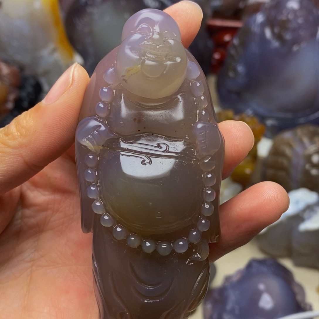 玛瑙/玉髓手把件未镶嵌