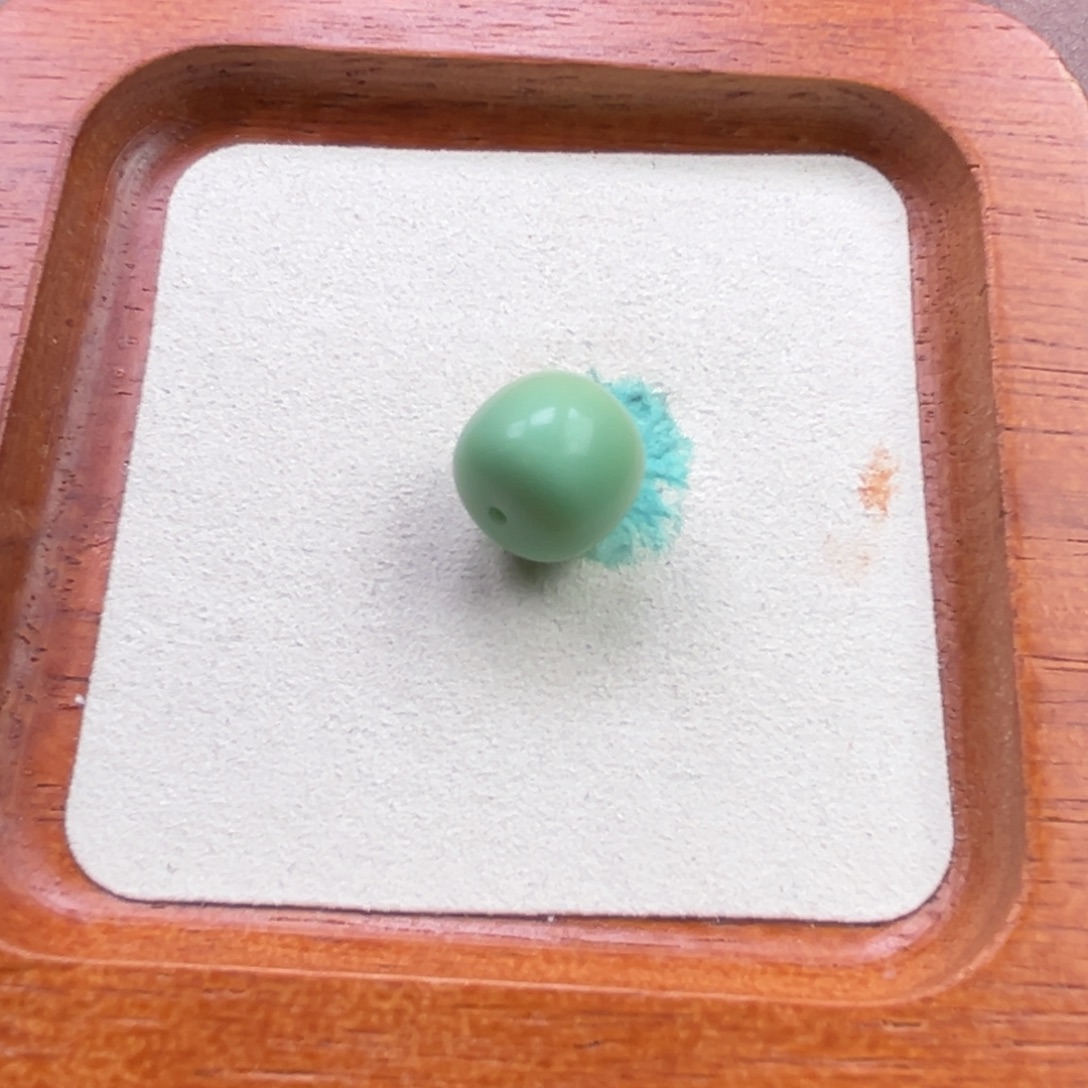 澜***宝石英质玉（缅黄）未镶嵌卡14老型绿