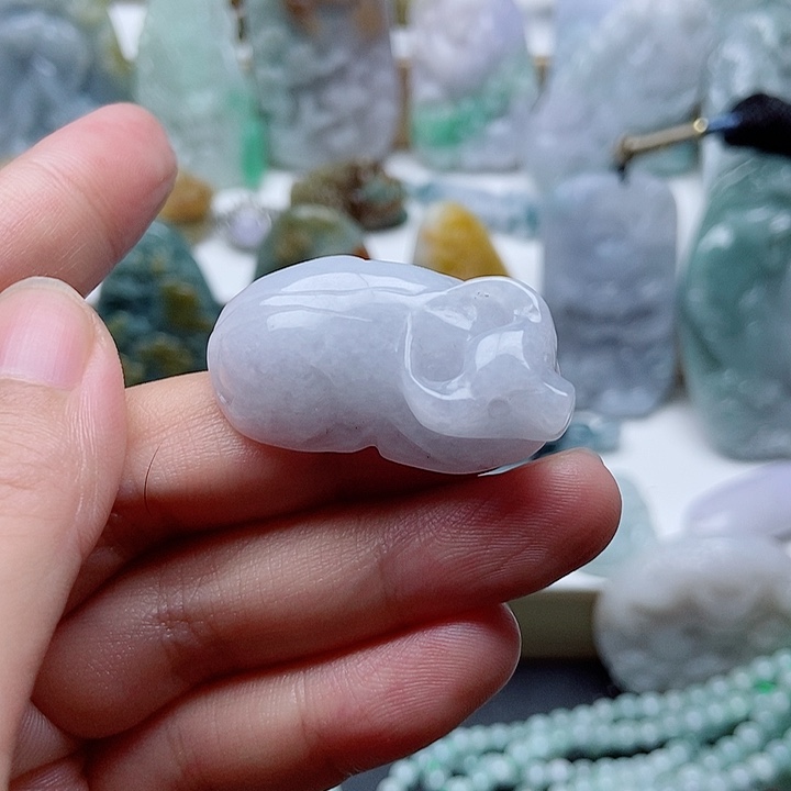 翡翠未镶嵌吊坠(不含链)1
