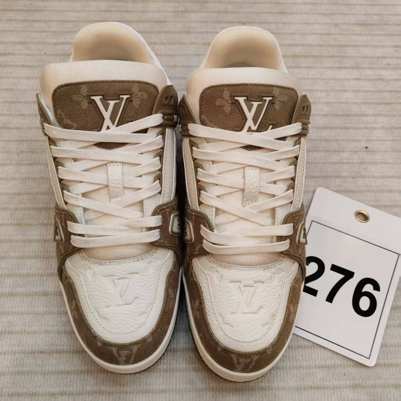 99新 LouisVuitton/路易威登 牛仔拼接休闲鞋 276