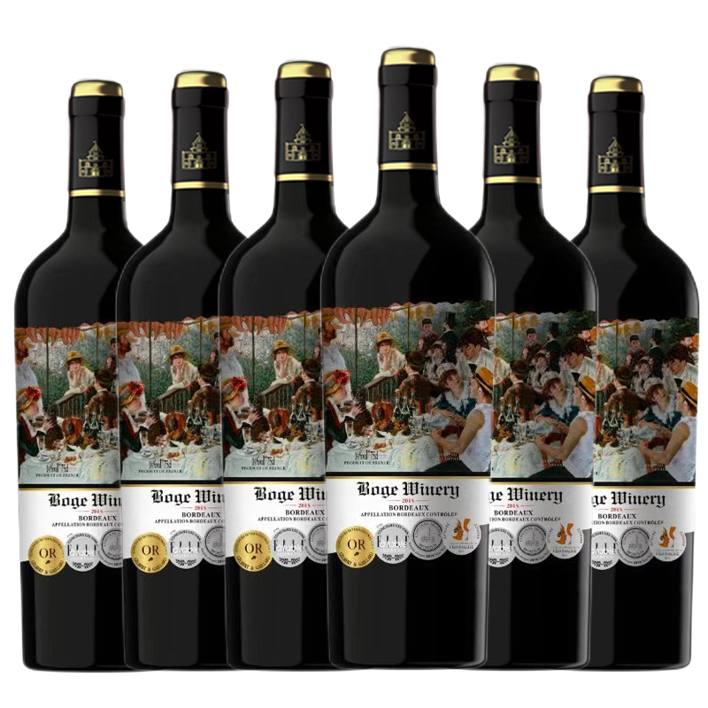 法国精选干红葡萄酒原瓶进口红酒整箱礼盒装送礼商务高档批发干型