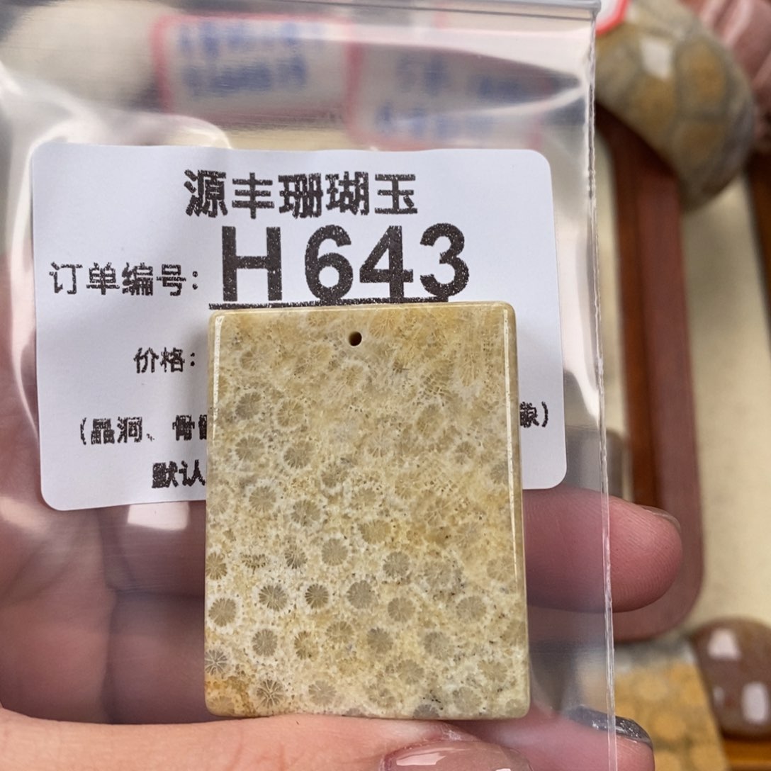 硅化玉颈饰未镶嵌坐****2