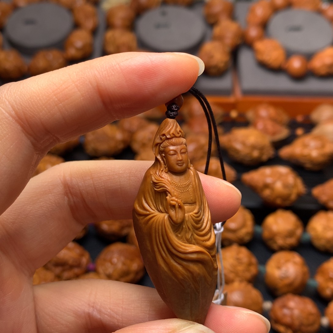 橄榄核手串/手链单籽包衣观音