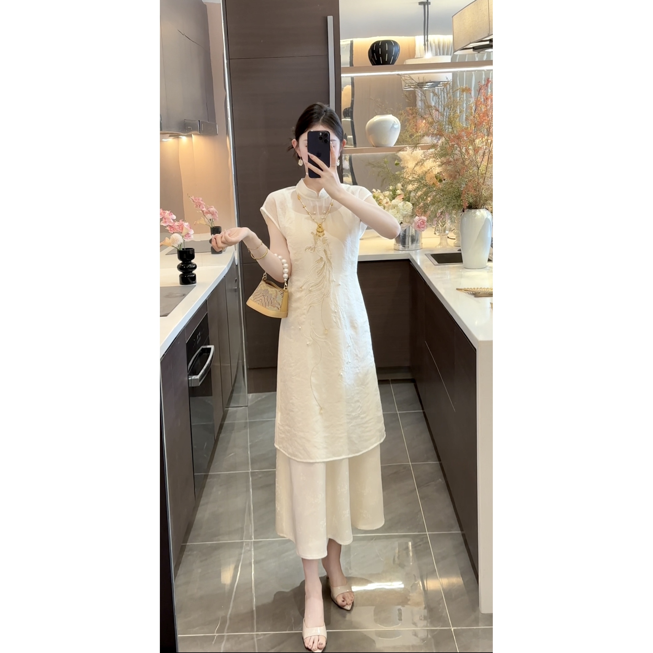 【周粥】【锦鲤】2025新款气质百搭连衣裙外套两件套JJX5LYQTZ2830