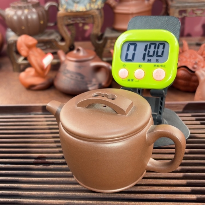 小***飞紫砂茶壶宜兴原矿老紫泥