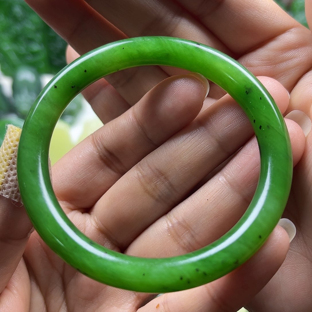 和田玉手镯54➕圈口未镶嵌