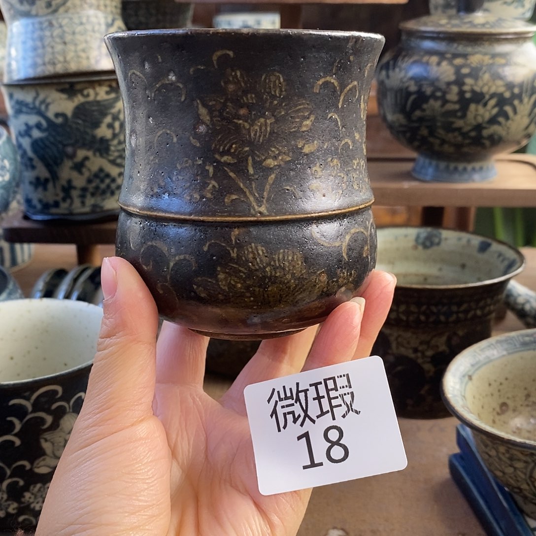 陶手工手绘青花高温陶瓷