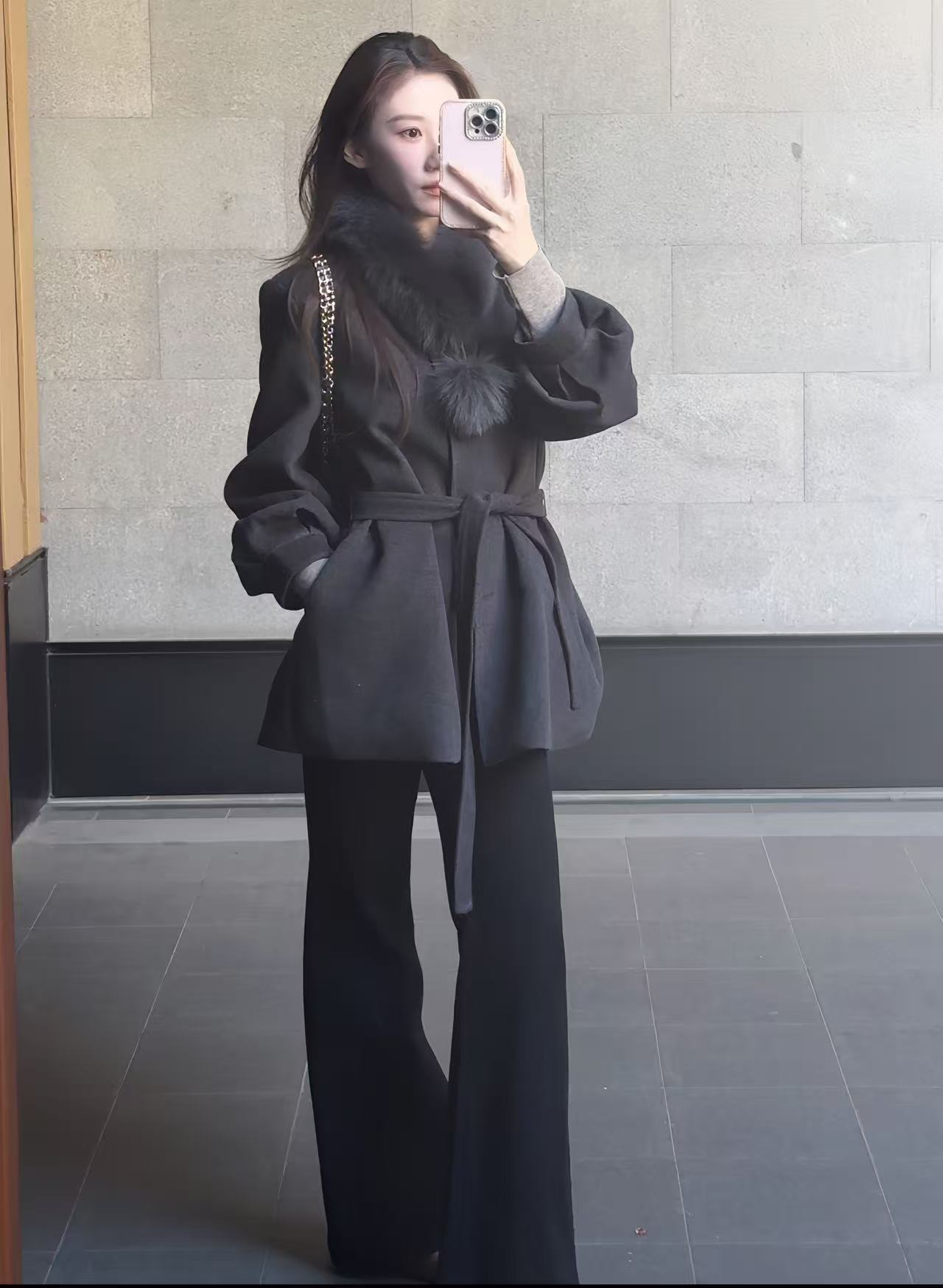 绵绵【显瘦天菜】女装微喇阔腿裤休闲气质百搭款