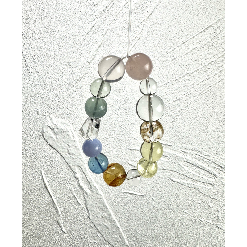 【既要又要还要】17mm白水晶️15mm金箔锦鲤️15mm黄水️14mm海蓝宝