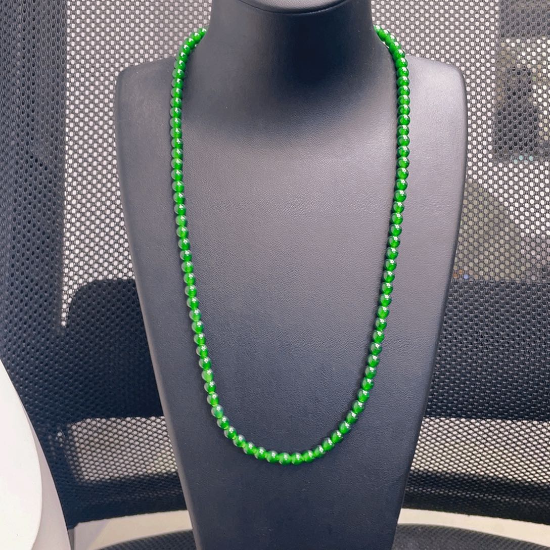 翡翠未镶嵌项链卡6