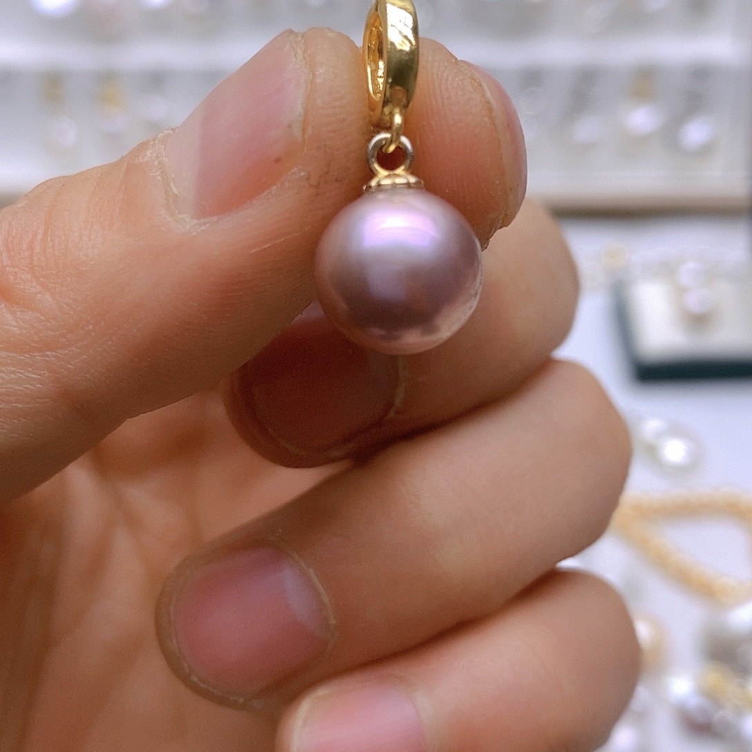 淡水珍珠颈饰银S925镶嵌