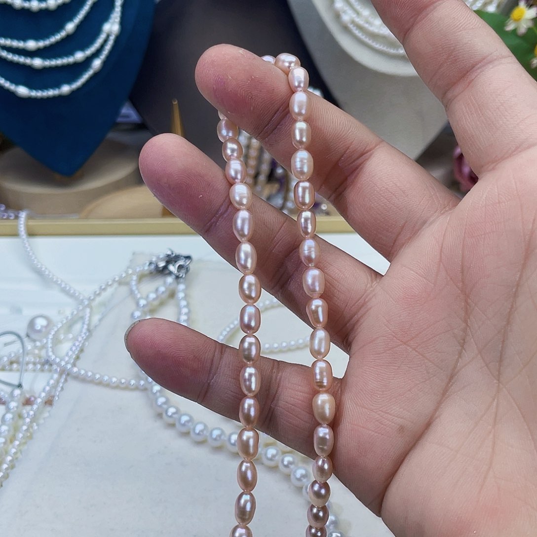 淡水珍珠颈饰银S925镶嵌