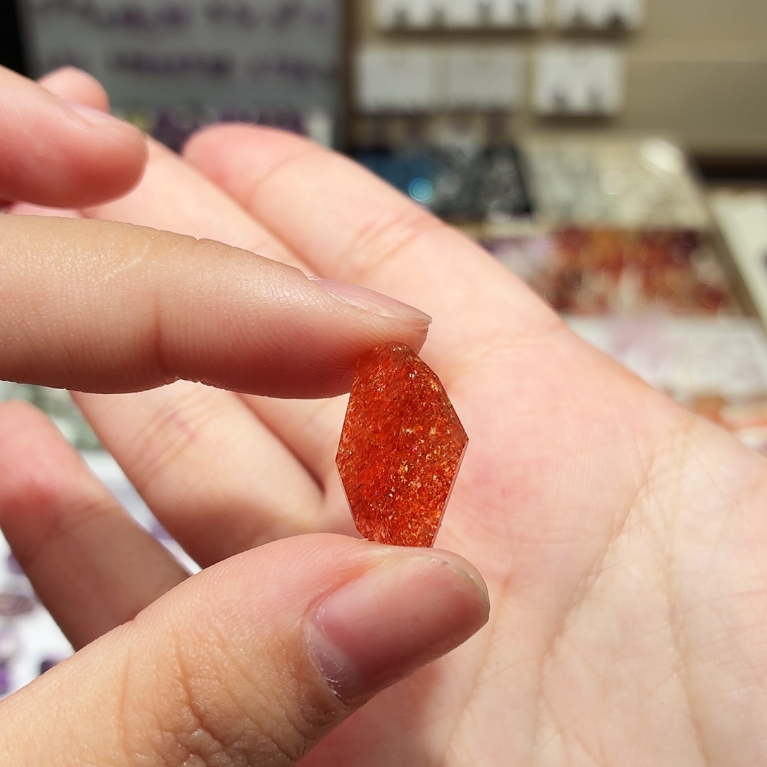 吊坠(不含链)水晶未镶嵌金太阳 随形 打孔定制不退换 