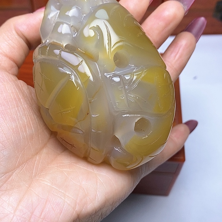 玛瑙/玉髓手把未镶嵌百**客