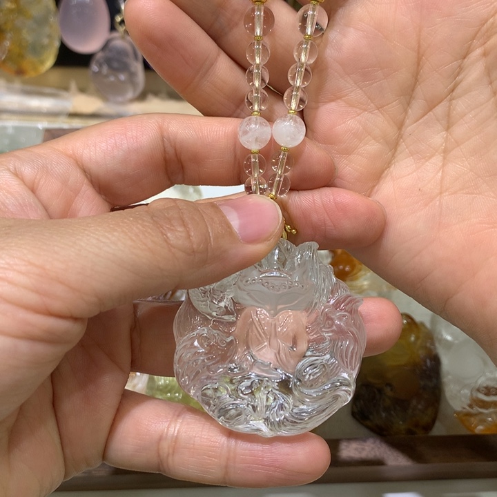 水晶颈饰未镶嵌天然