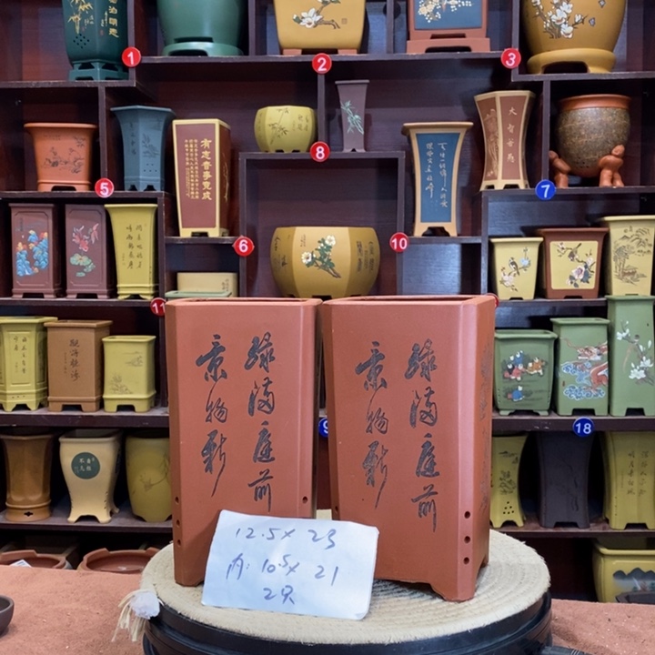 紫砂花盆紫砂作品