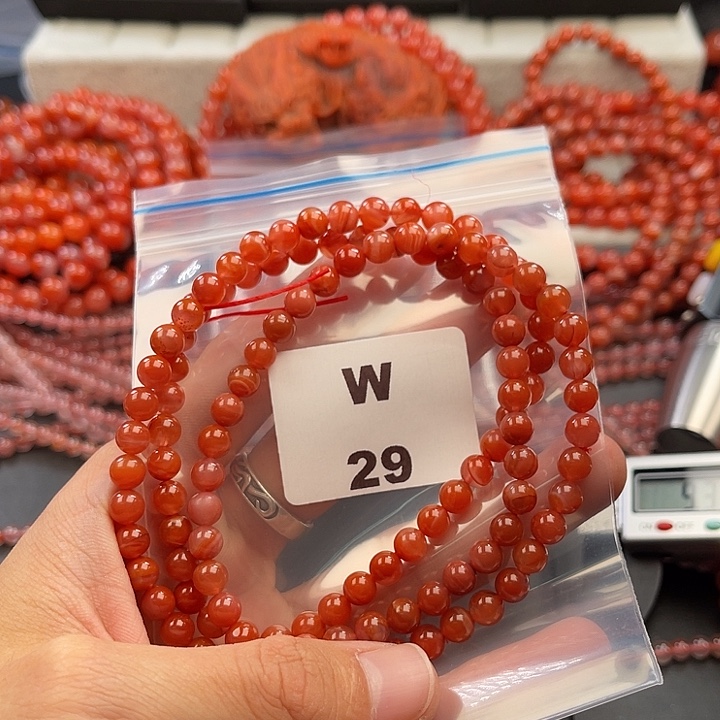 南红玛瑙未镶嵌多样性发货默认微瑕称重6mm