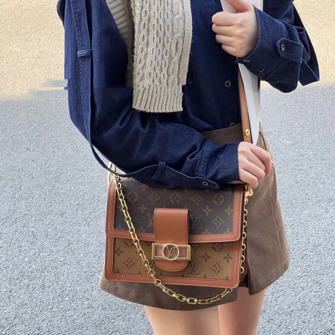 95新 LouisVuitton/路易威登 御古屋/77965/达芙妮中号 19年