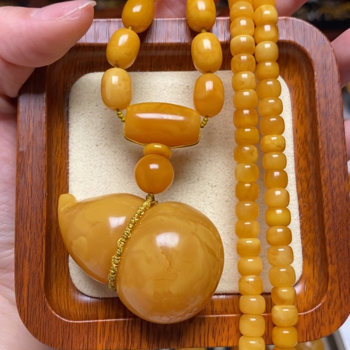 【闪购商品】蜜蜡颈饰未镶嵌项链