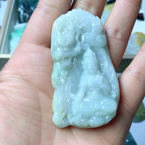 翡翠颈饰未镶嵌天然缅甸翡翠a货