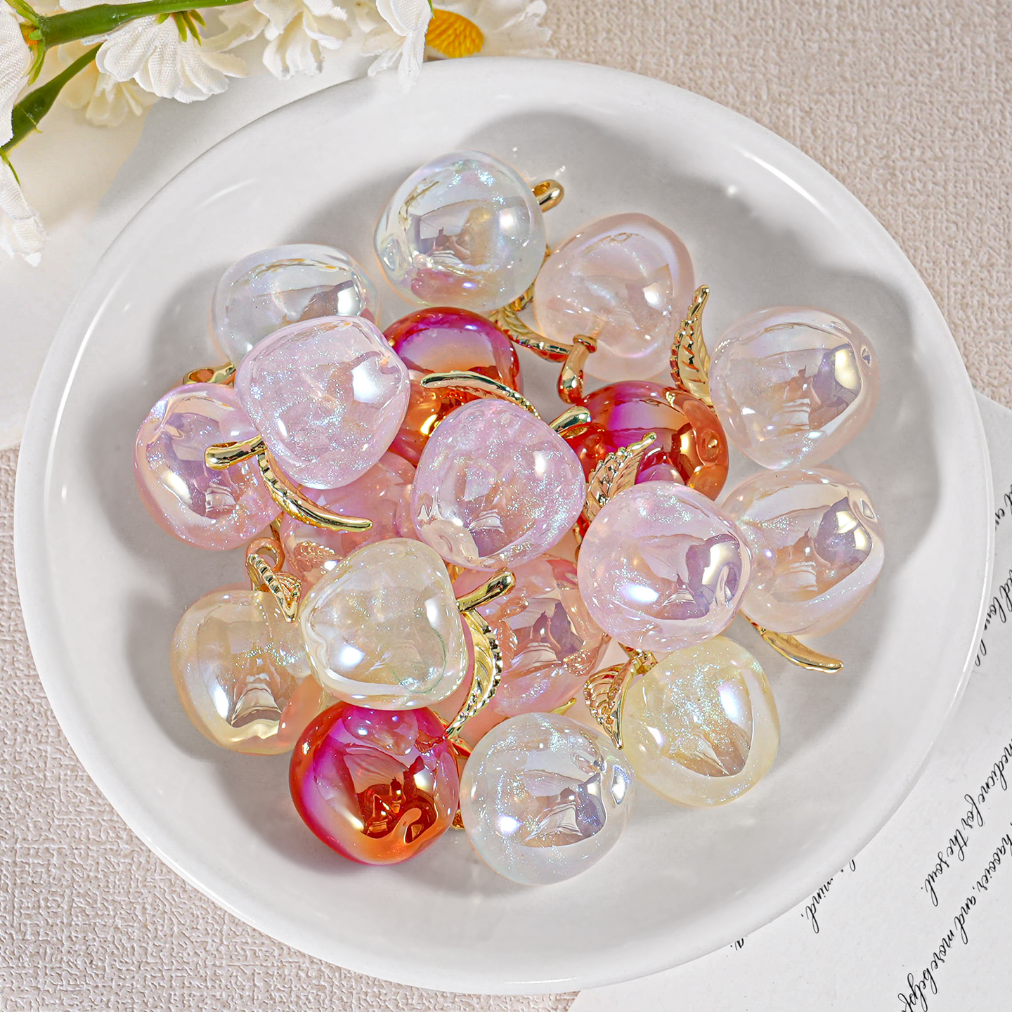 （海家）HD3144+AG01 冰美人小苹果卷边叶合金成品