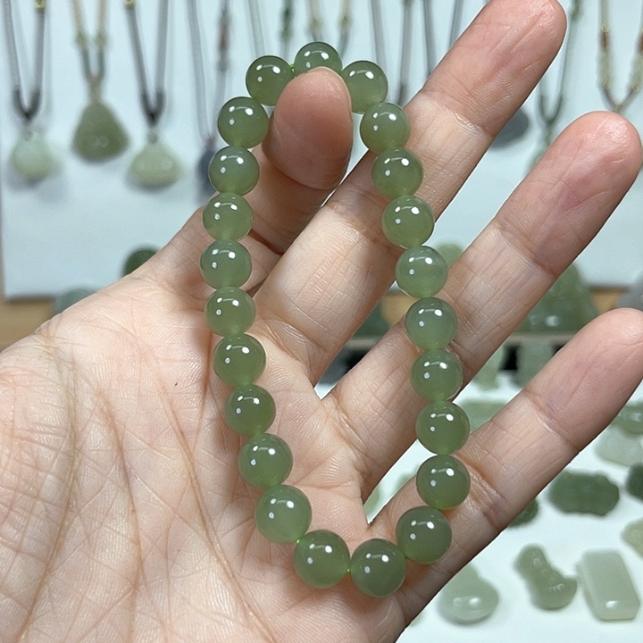 未镶嵌和田玉手链三*