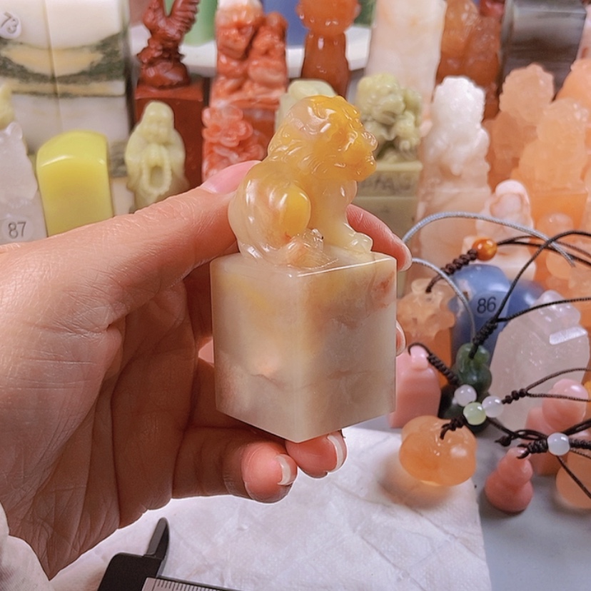 【闪购商品】老挝石青田石雕艺术品