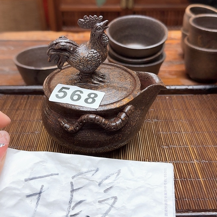 纯手工制作粗陶茶具