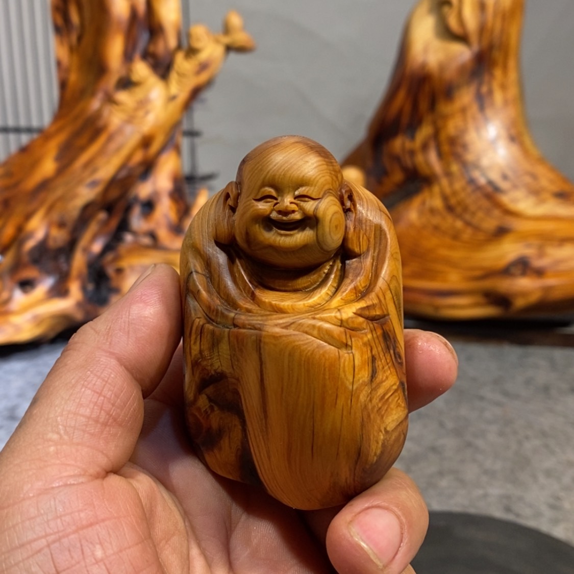 【闪购商品】柏木（崖柏）根雕木雕工艺品摆件家居厂家直销手把件