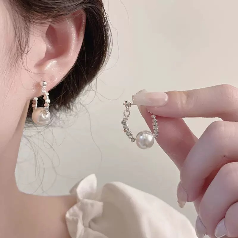 铜合金耳饰 女耳环甜美耳饰小巧复古耳扣百搭轻奢素款耳饰N2874