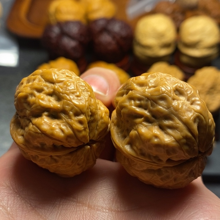 文玩核桃把件奶***S37尺净莲妖蟾