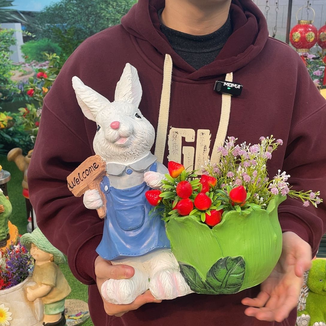 红陶花园庭院摆件