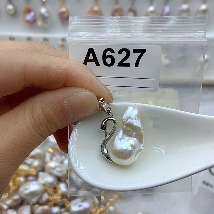 淡水珍珠颈饰银S925镶嵌