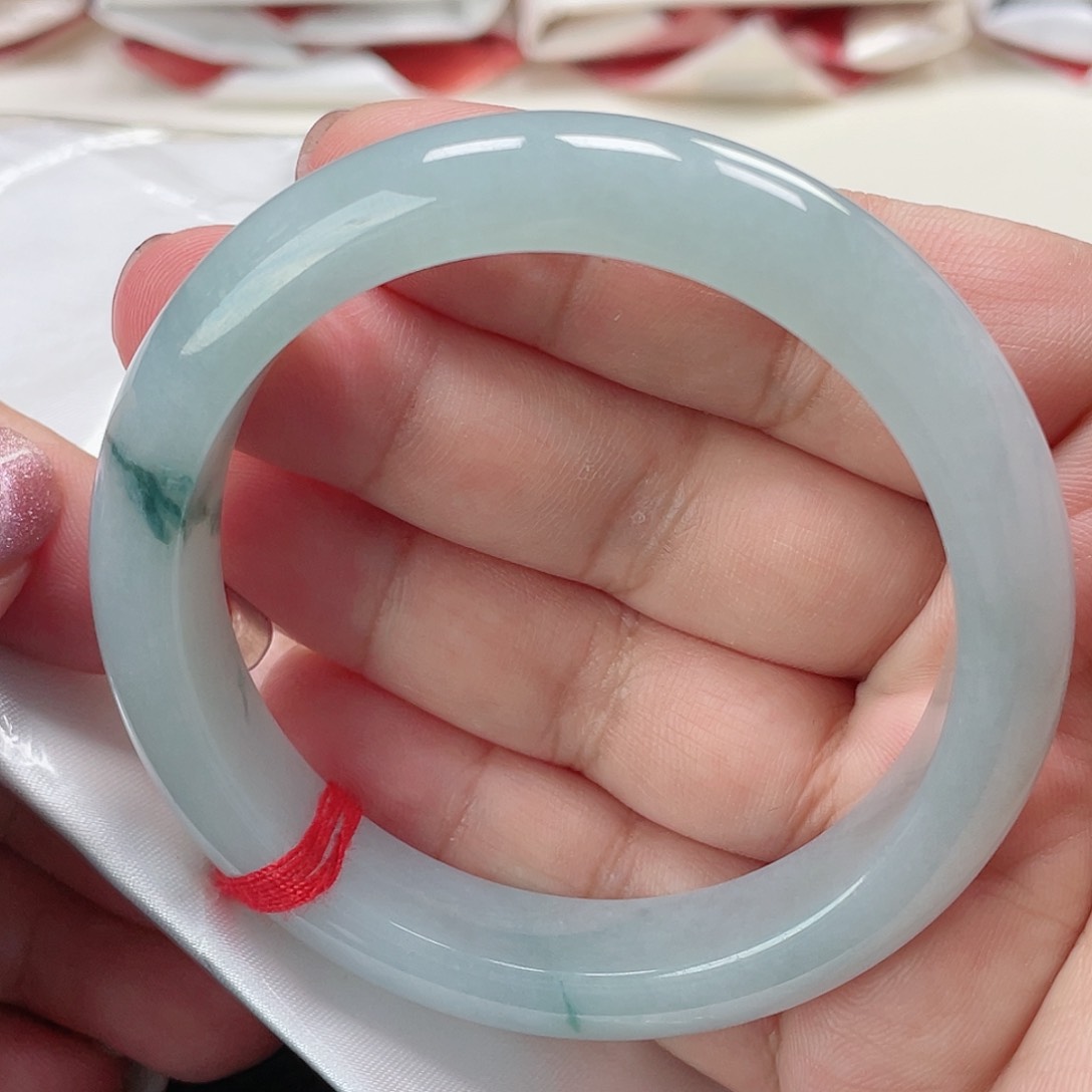 翡翠手镯未镶嵌缅甸翡翠手镯56圈