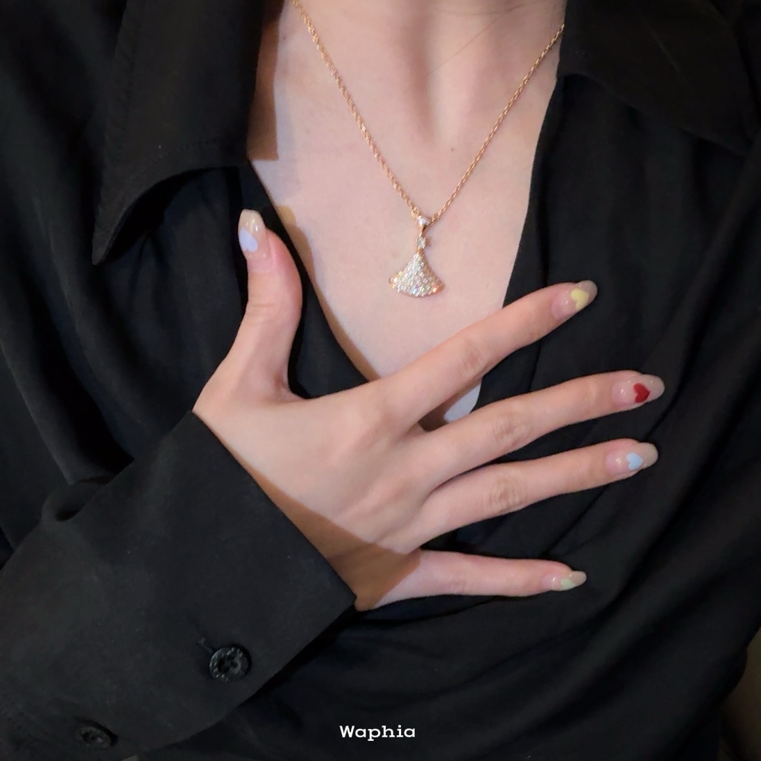 合金项链 Waphia设计师款气质经典时尚【大裙子、小裙子满钻】 BV011