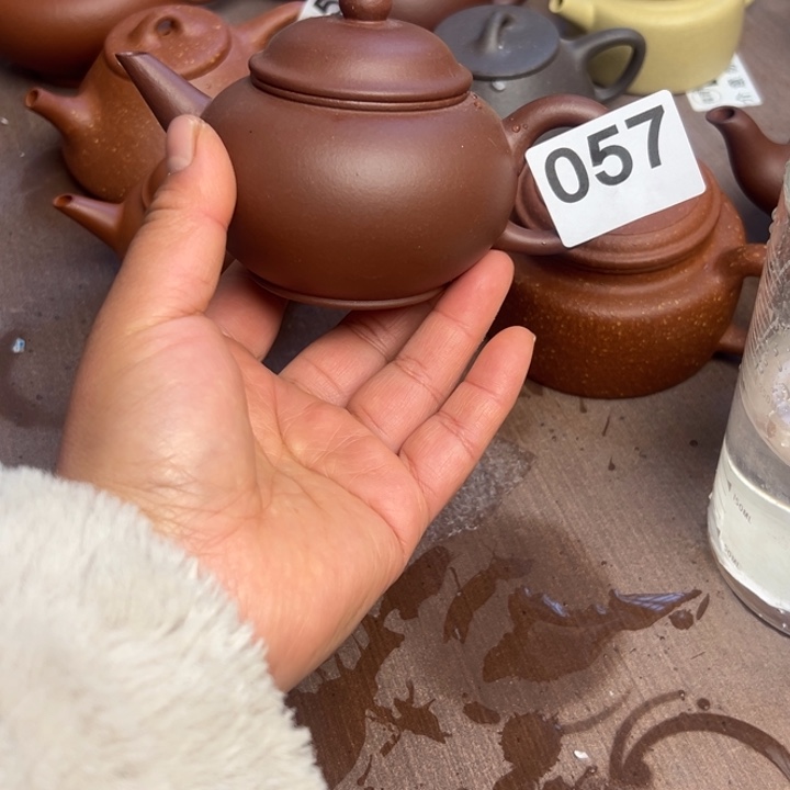 紫砂茶壶底槽清半手工200cc