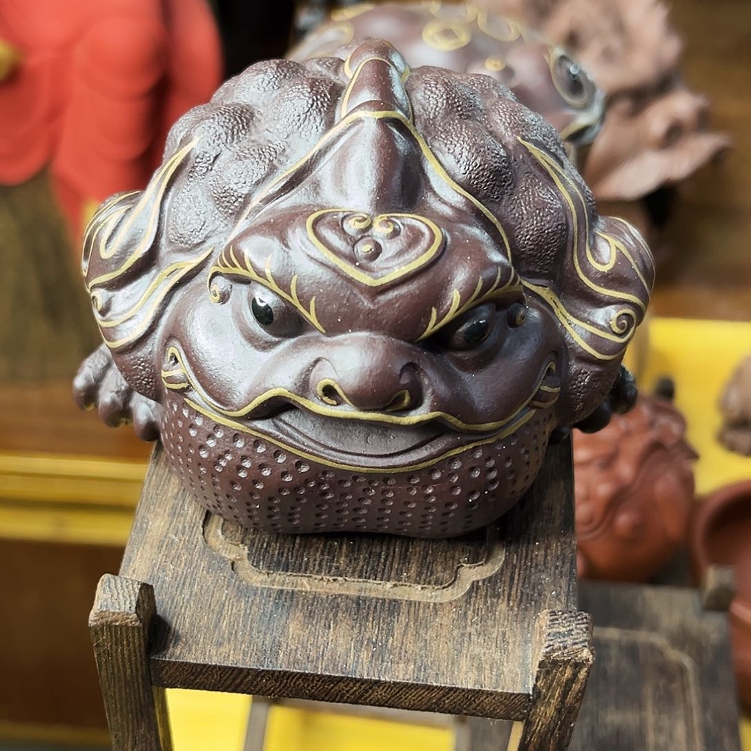 紫砂茶宠一鼓作气金蟾